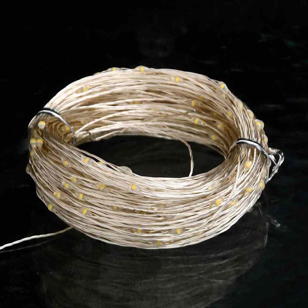 328847 vidaXL LED Micro Fairy String Lights 40m 400 LED Warm White 8 Function - 4000 cm