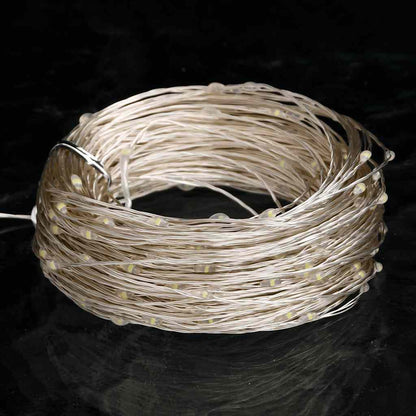 vidaXL LED Micro Fairy String Lights 40m 400 LED Cold White 8 Function - 40 m