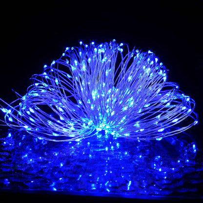vidaXL LED Micro Fairy String Lights 40m 400 LED Blue 8 Function - 40 m
