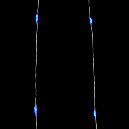 vidaXL LED Micro Fairy String Lights 40m 400 LED Blue 8 Function - 40 m