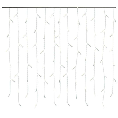 vidaXL LED Curtain Icicle Lights 10m 400 LED Cold White 8 Function
