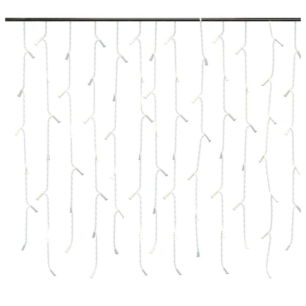 vidaXL LED Curtain Icicle Lights 10m 400 LED Blue 8 Function