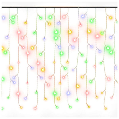 vidaXL LED Curtain Icicle Lights 10m 400 LED Colourful 8 Function