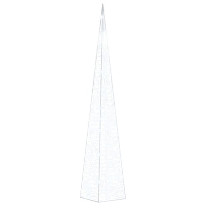 vidaXL Acrylic Decorative LED Light Cone Cold White 90 cm