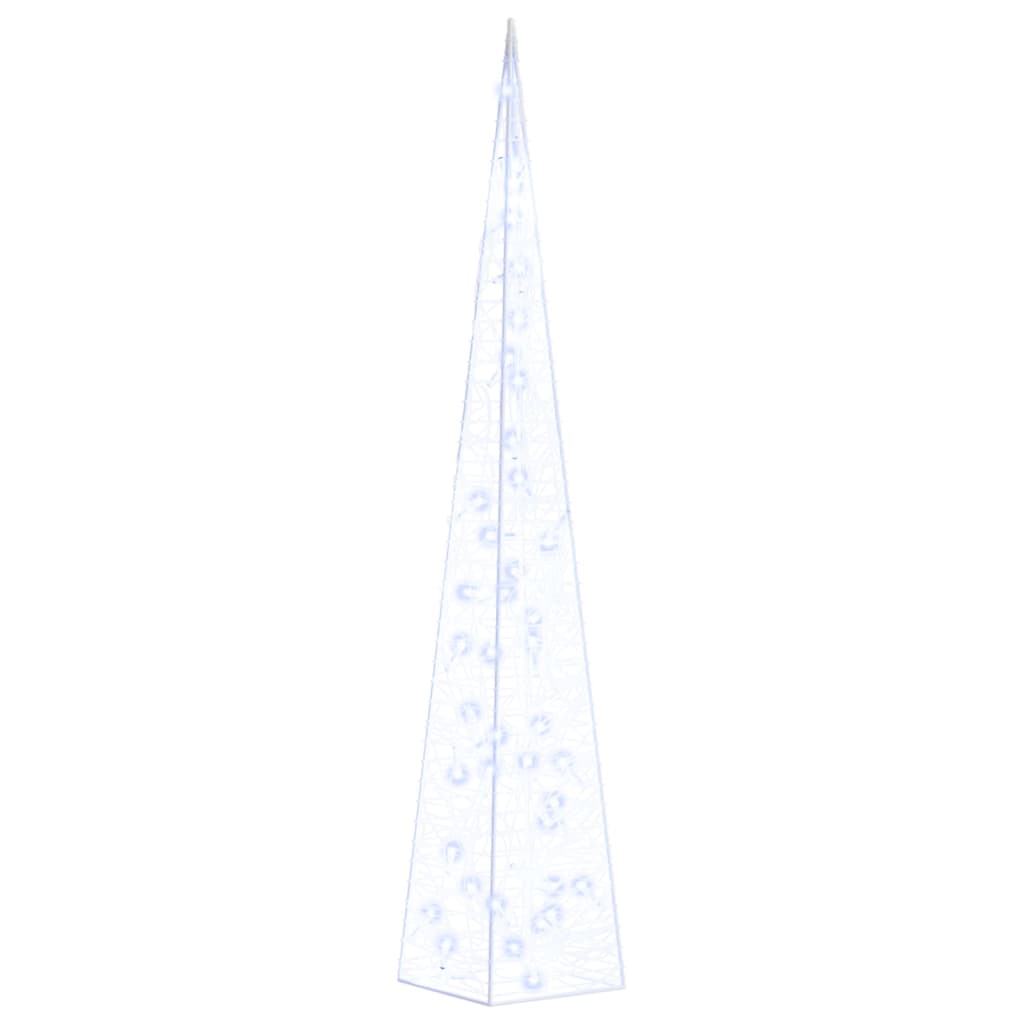 vidaXL Acrylic Decorative LED Light Cone Blue 90 cm