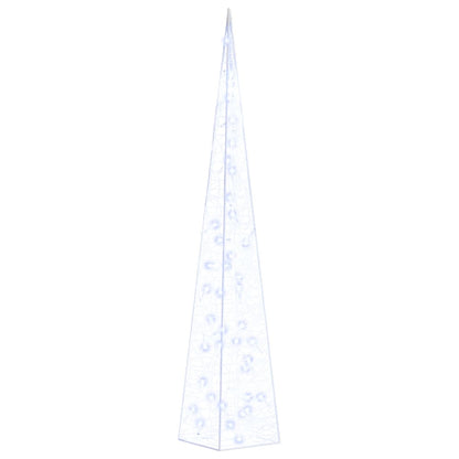vidaXL Acrylic Decorative LED Light Cone Blue 90 cm