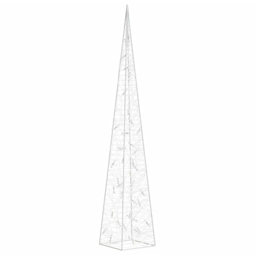 vidaXL Acrylic Decorative LED Light Cone Blue 90 cm