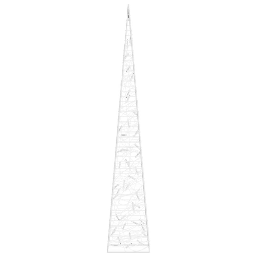 vidaXL Acrylic Decorative LED Light Cone Blue 90 cm