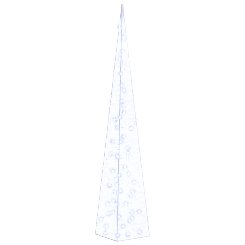 vidaXL Acrylic Decorative LED Light Cone Blue 120 cm