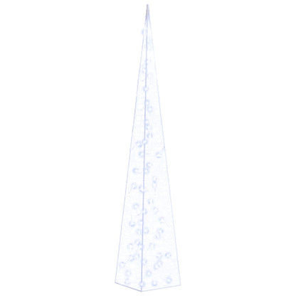 vidaXL Acrylic Decorative LED Light Cone Blue 120 cm