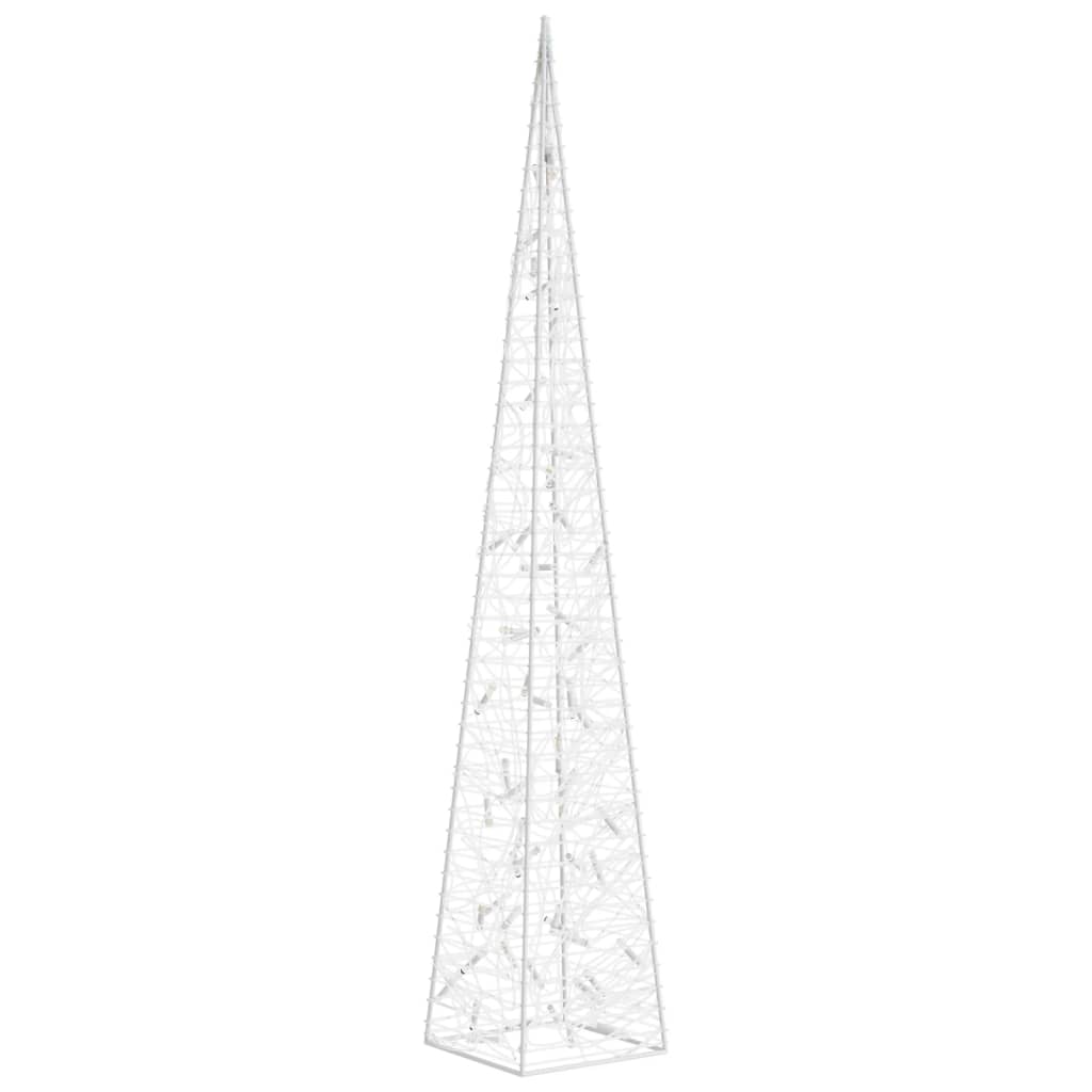 vidaXL Acrylic Decorative LED Light Cone Blue 120 cm