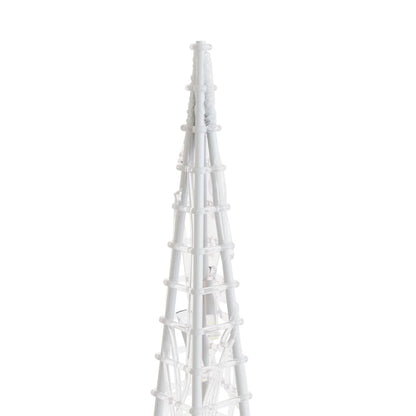vidaXL Acrylic Decorative LED Light Cone Blue 120 cm