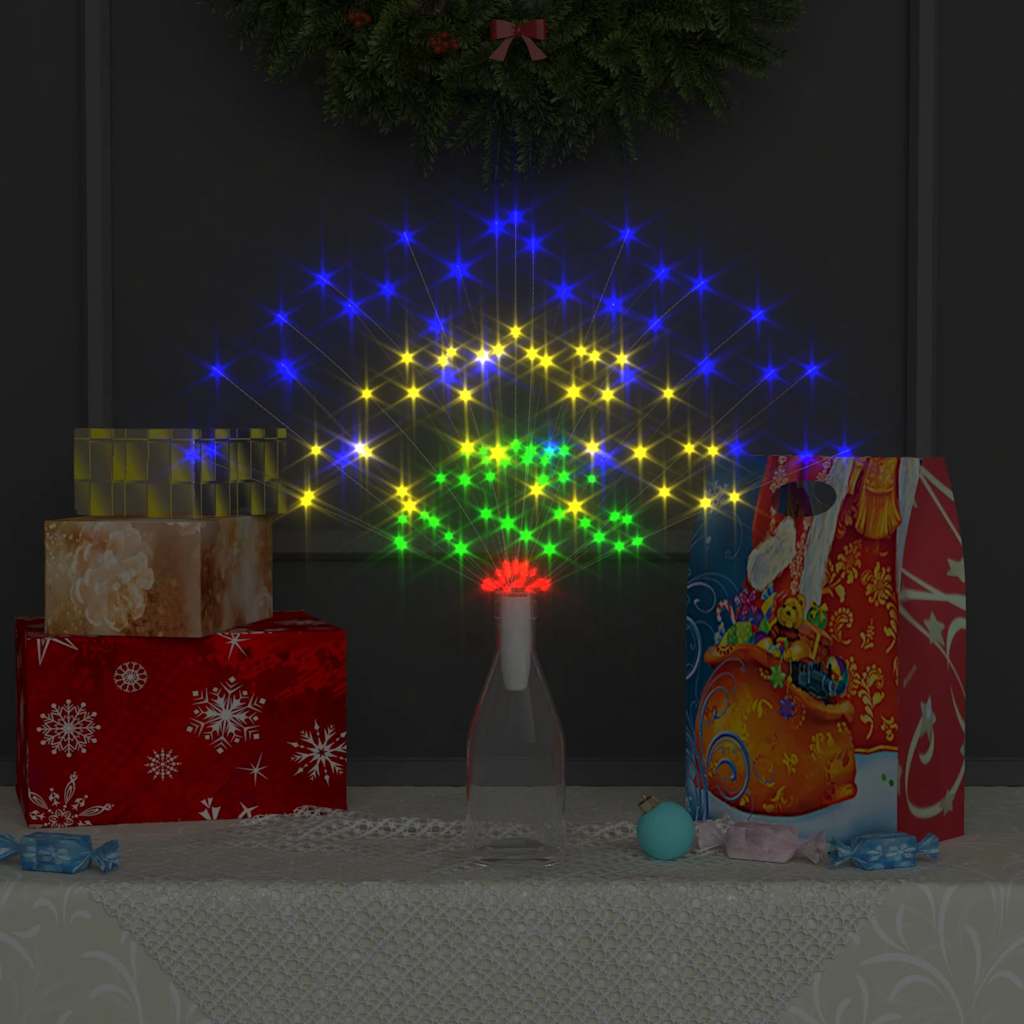 vidaXL Outdoor Christmas Firecrack Lights 2pcs Multicolour 20cm 280 LEDs