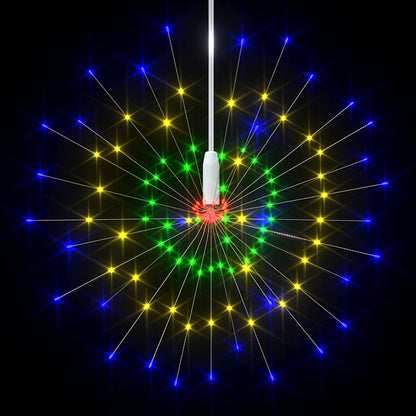 vidaXL Outdoor Christmas Firecrack Lights 2pcs Multicolour 20cm 280 LEDs