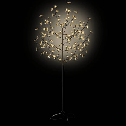 vidaXL Christmas Tree 120 LEDs Warm White Light Cherry Blossom 150 cm - 35 x 35 x 150 cm