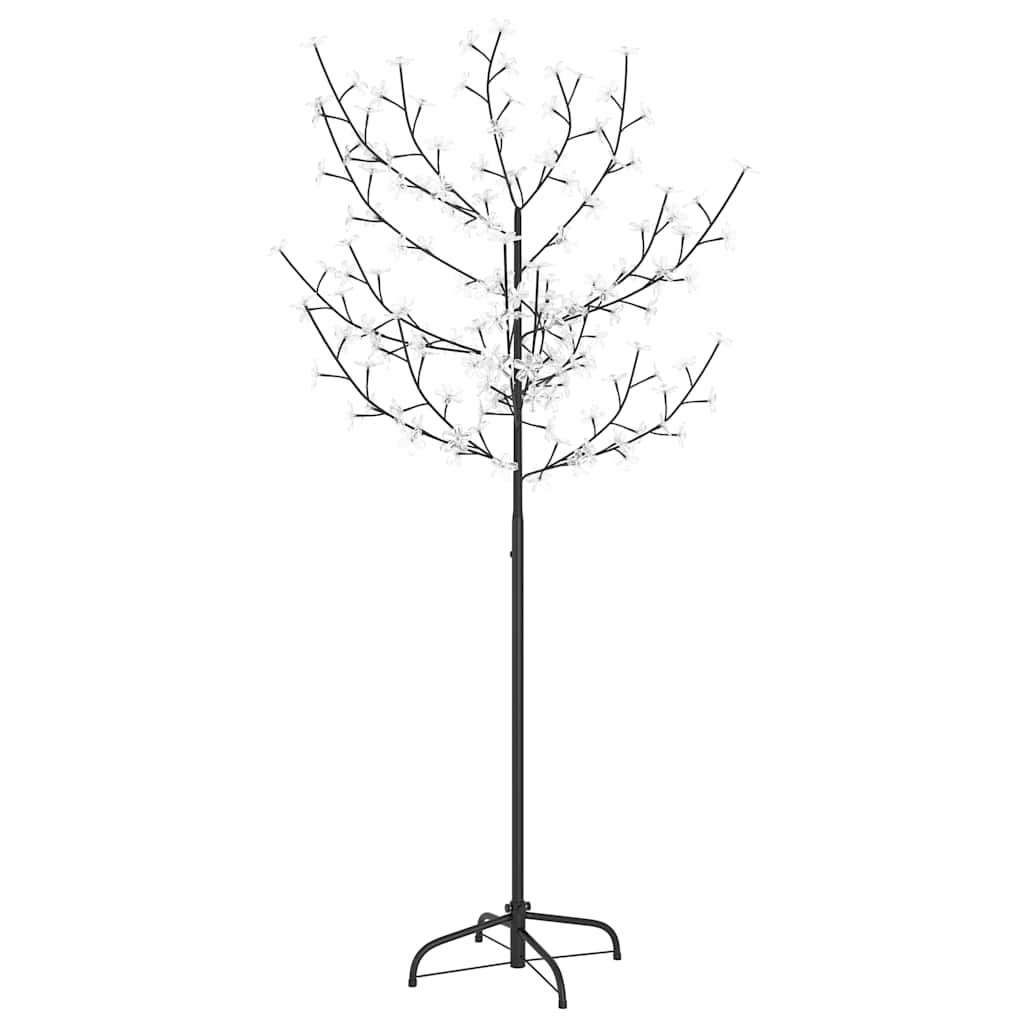 vidaXL Christmas Tree 120 LEDs Warm White Light Cherry Blossom 150 cm - 35 x 35 x 150 cm
