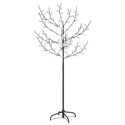 vidaXL Christmas Tree 120 LEDs Warm White Light Cherry Blossom 150 cm - 35 x 35 x 150 cm