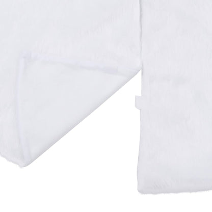 vidaXL Christmas Tree Skirt White 90 cm Faux Fur