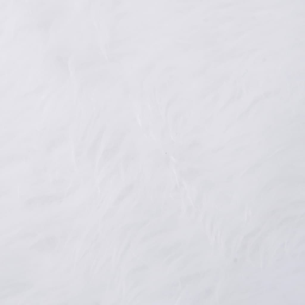 vidaXL Christmas Tree Skirt White 122 cm Faux Fur