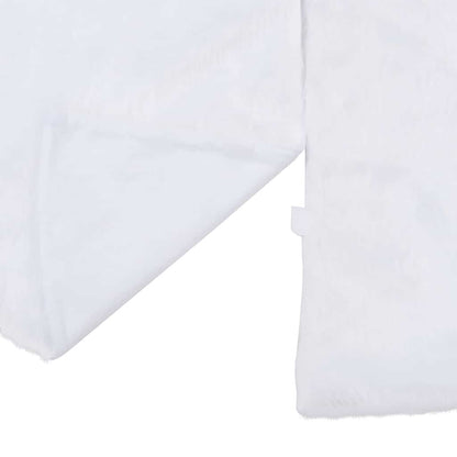 vidaXL Christmas Tree Skirt | White | Faux fur, Non-woven fabric | 150 cm