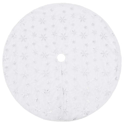 vidaXL Luxury Christmas Tree Skirt White 122 cm Faux Fur