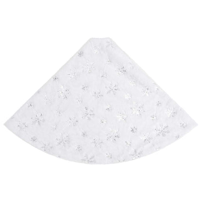 vidaXL Luxury Christmas Tree Skirt White 122 cm Faux Fur