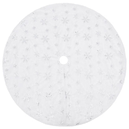 vidaXL Luxury Christmas Tree Skirt White 150 cm Faux Fur