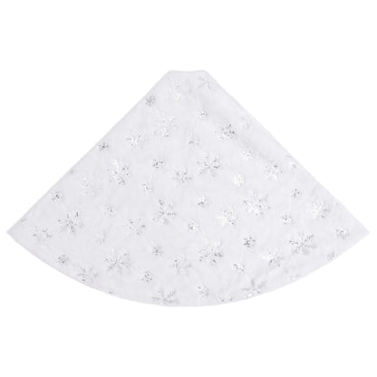 vidaXL Luxury Christmas Tree Skirt White 150 cm Faux Fur