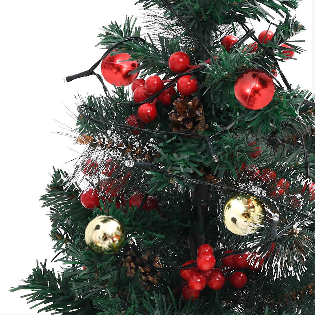 vidaXL Artificial Pathway Pre-lit Christmas Tree 2 pcs 76 cm PVC - Green