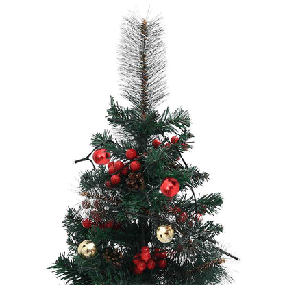 vidaXL Artificial Pathway Pre-lit Christmas Tree 2 pcs 76 cm PVC - Green