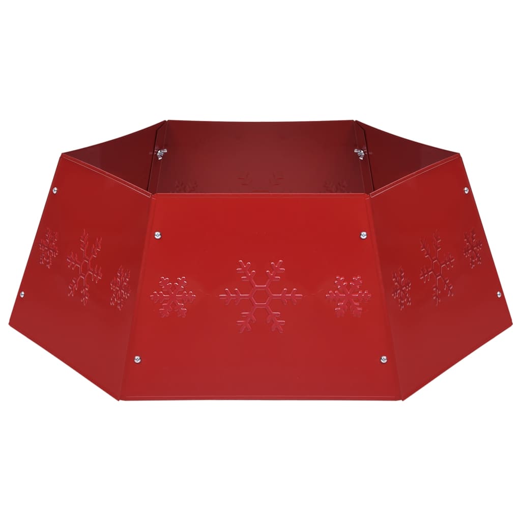 vidaXL Christmas Tree Skirt Red Ø68x25 cm