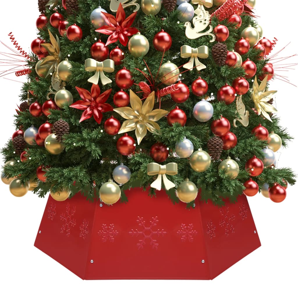 vidaXL Christmas Tree Skirt Red Ø68x25 cm