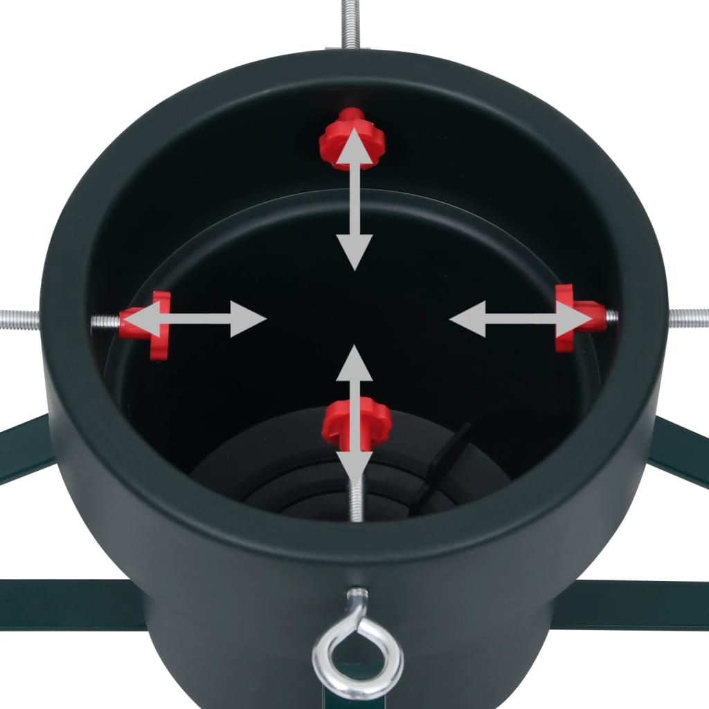 vidaXL Christmas Tree Stand Black 46x46x19 cm