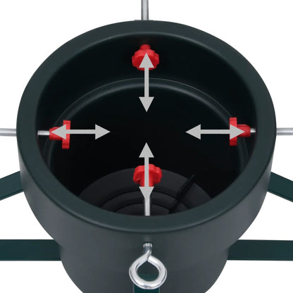 vidaXL Christmas Tree Stand Black 46x46x19 cm