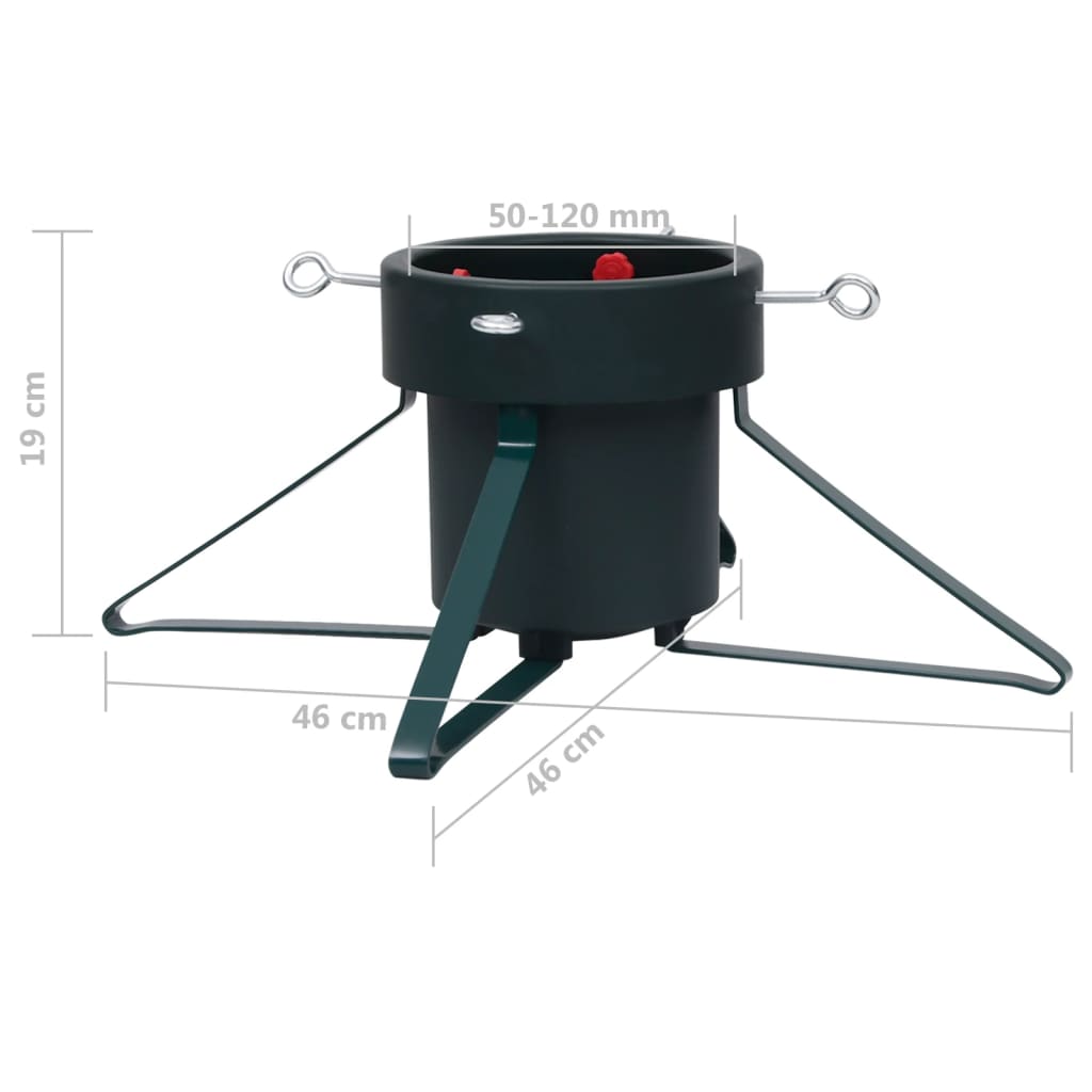 vidaXL Christmas Tree Stand Black 46x46x19 cm
