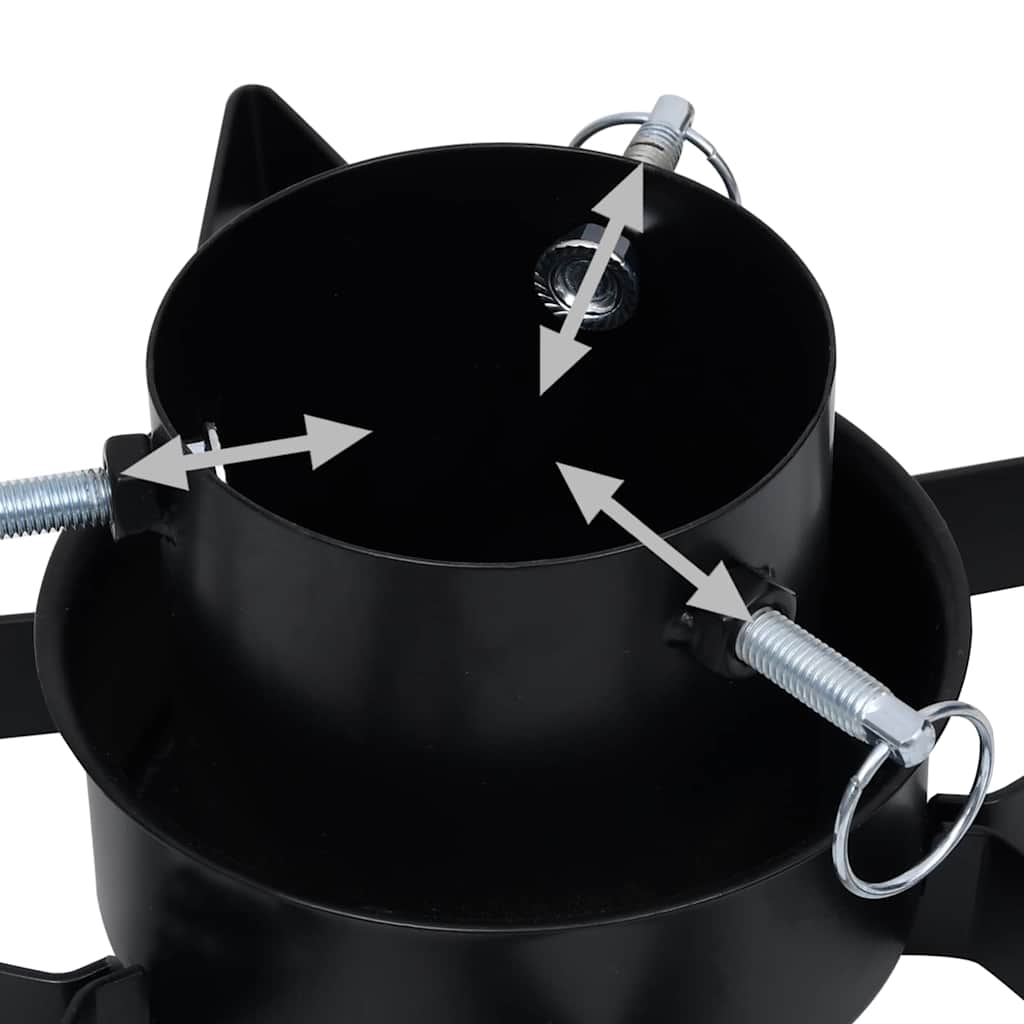 vidaXL Christmas Tree Stand Black 47x47x13.5 cm