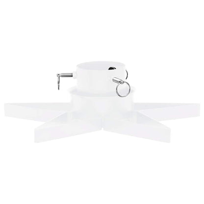 vidaXL Christmas Tree Stand White 47x47x13.5 cm