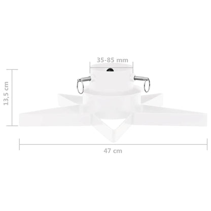 vidaXL Christmas Tree Stand White 47x47x13.5 cm