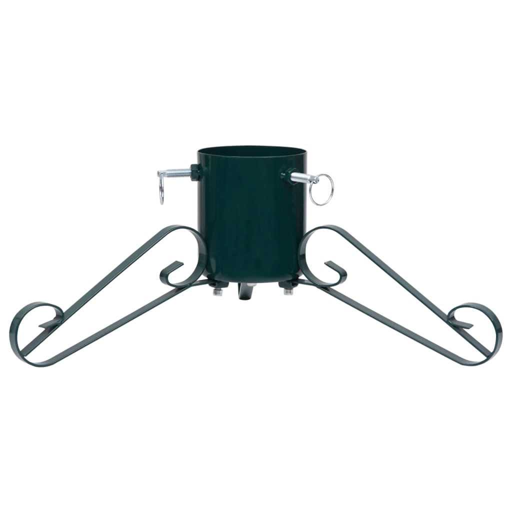 vidaXL Christmas Tree Stand | Green | Metal | Medium | Christmas Tree Stand