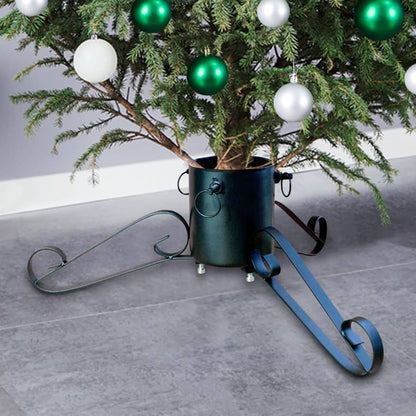 vidaXL Christmas Tree Stand | Green | Metal | Medium | Christmas Tree Stand