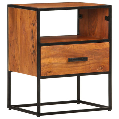 vidaXL Bed Cabinet 40x30x50 cm Solid Acacia Wood - Brown