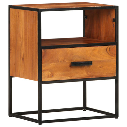 vidaXL Bed Cabinet 40x30x50 cm Solid Acacia Wood - Brown