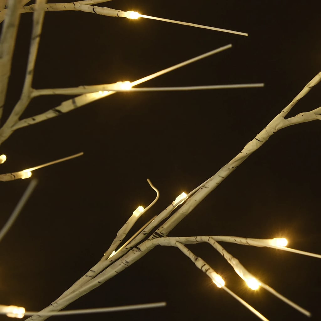 vidaXL Christmas Tree 156 LEDs 1.5 m Warm White Willow Indoor Outdoor