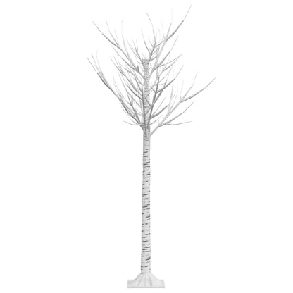 vidaXL Christmas Tree 156 LEDs 1.5 m Cold White Willow Indoor Outdoor