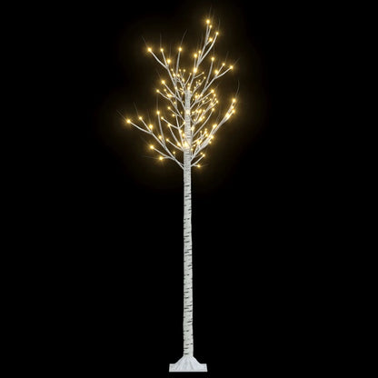 vidaXL Christmas Tree 200 LEDs 1.8 m Warm White Willow Indoor Outdoor
