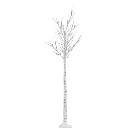 vidaXL Christmas Tree 200 LEDs 1.8 m Warm White Willow Indoor Outdoor