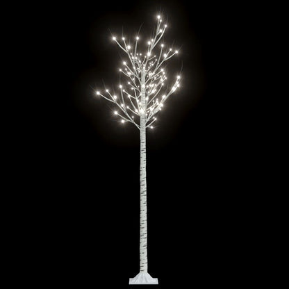 vidaXL Christmas Tree 200 LEDs 1.8 m Cold White Willow Indoor Outdoor