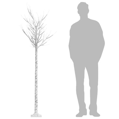 vidaXL Christmas Tree 220 LEDs 2.2 m Warm White Willow Indoor Outdoor