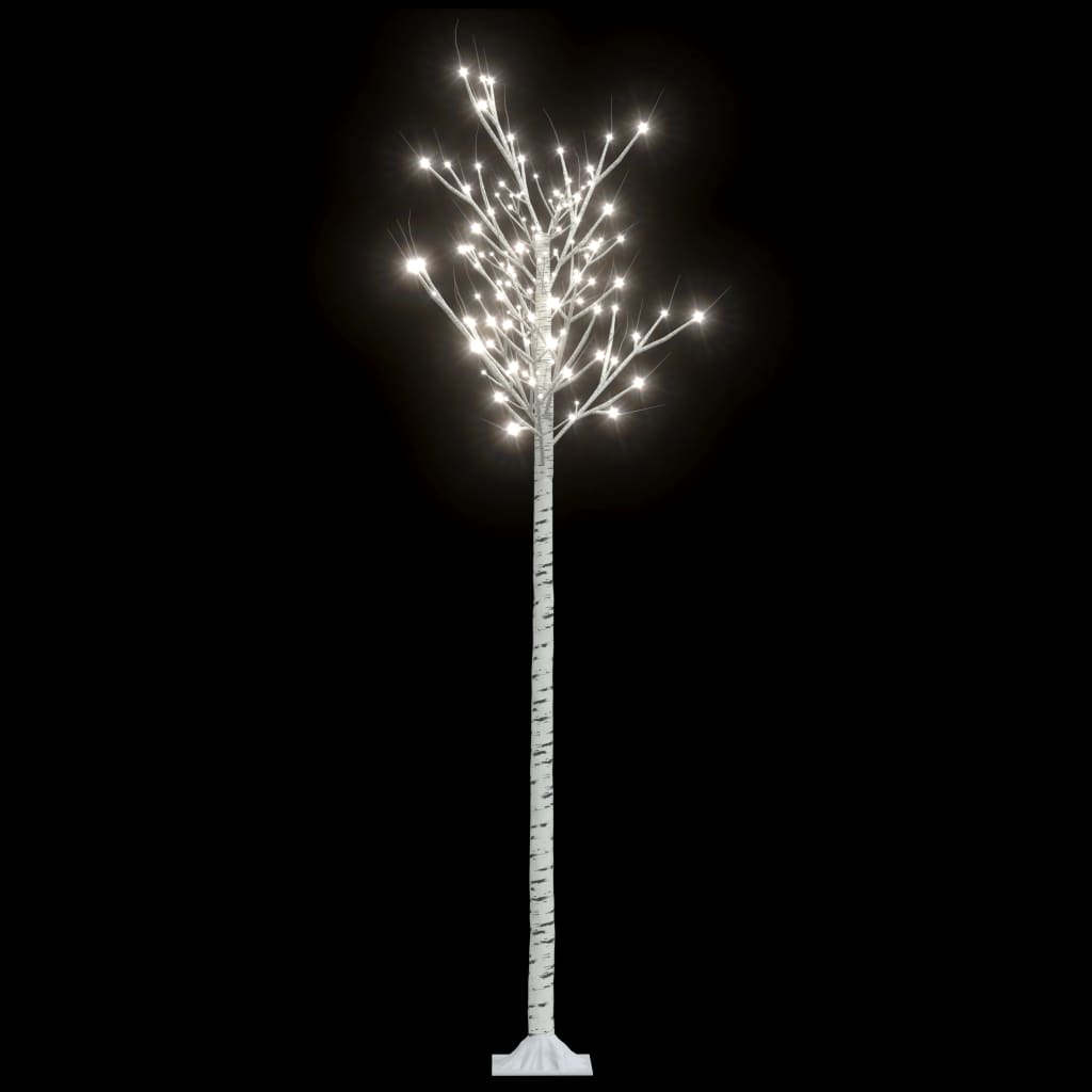 vidaXL Christmas Tree 220 LEDs 2.2 m Cold White Willow Indoor Outdoor