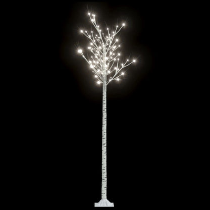 vidaXL Christmas Tree 220 LEDs 2.2 m Cold White Willow Indoor Outdoor
